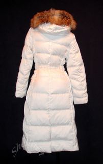 Victorias Secret $158 Long Hooded Puffer Coat White XL