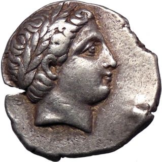 Patraos King of Paeonia 340BC Huge Ancient Silver Greek Coin Apollo