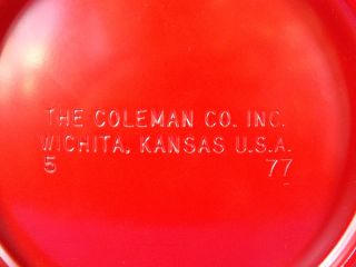  info up for auction we have a vintage 1977 red colman lantern this red