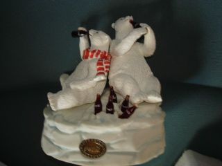 Polar Bears on Ice Music Box Coke Coca Cola Heritage Collection Mint