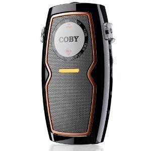Coby CX 83 Pocket AM/FM Radio with Speaker, BLACK