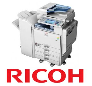 Ricoh Aficio MP C5501 Color Copier with Feed Print Scan 154K Copies