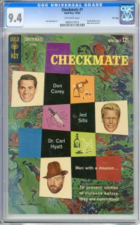 CHECKMATE #1 (Gold Key, Oct. 1962) Jack Sparling art. Partial