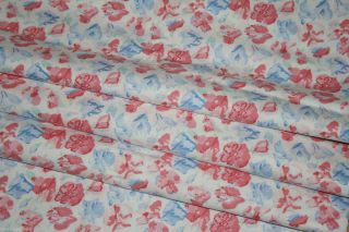 Vintage LAURA ASHLEY Sweetpea Confetti Cotton Curtain Fabric Blinds