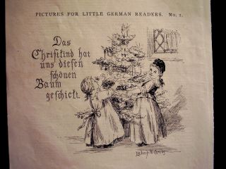 Little German Christmas by Lizabeth B Comins Original 1888