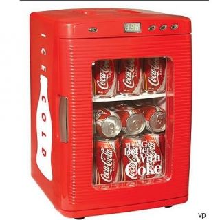 NEW Coke Coca Cola Small Mini Fridge Refrigerator Boat Office