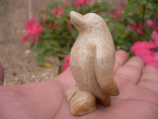 China Hand Carved Picture Gemstone Penguin Figurine S3528