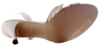 Coloriffics Dyable White Tori Satin Evening Heels Womens Shoes Size 11