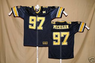 Michigan Wolverines Sewn 97 Football Jersey Colosseum Large