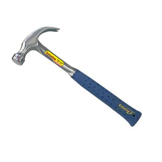 The Estwing E3 12C 12 Ounce Curved Claw Hammer is fully polished and