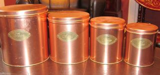  Copper Over Aluminum Kitchen Canisters Columbiana Oh