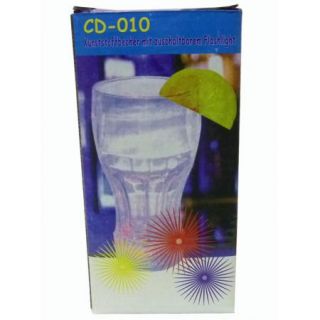 Light Up Flashing Cup Clear Plastic Barware Party Drink Cup New