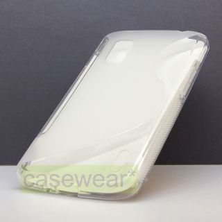 Clear Deluxe TPU Soft Gel Skin Cover Phone Case for Google Nexus 4 LG