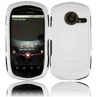 For Casio GZone Commando C771 Phone Accessory White Rubberized Hard