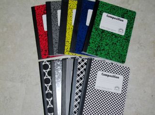 Composition Notebooks 100 Sheets Each 200 Pages Each