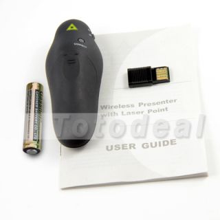 Mini USB Wireless PPT Presenter Red Beam Remote Control Laser Pointer