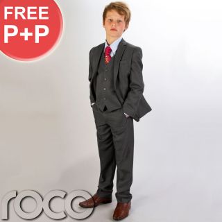  Suit Boys Holy Communion Suit First Communion Red Chalice Tie