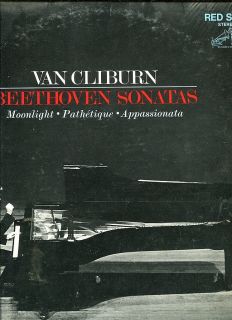 Van Cliburn LP Beethoven Sonatas Moonlight Pathetiq