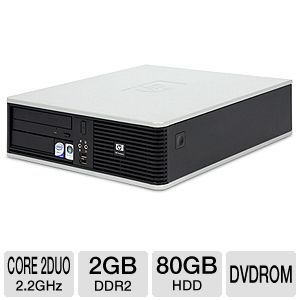 hp compaq core 2 duo 80gb hdd desktop pc note the condition of this