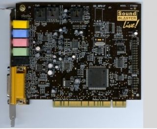  Sound Blaster Live PCI CT4830 Desktop PC Computer Internal Sound Card