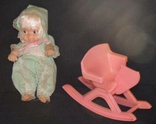  Small Baby Doll 6" with Rocking Horse