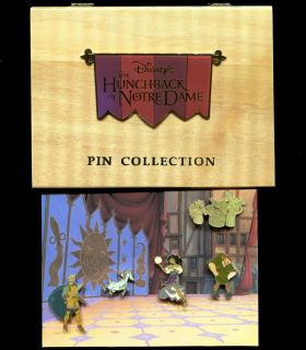  1996 Hunchback of Notre Dame Commemorative 5 Pin Set Esmeralda