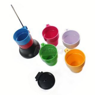 new 6pcs colorful stacking coffee tea cups plastic