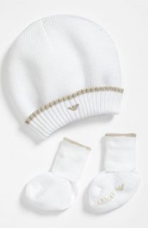 Armani Junior Hat & Booties (Infant)