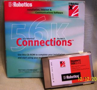 Robotics Megahertz 56K PC Card Modem XJ5560 with XJACK and X2