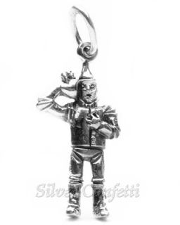 Sterling Silver Tin Man Wizard of oz Favorite Needs A Heart Charm or