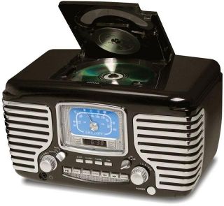 Crosley Corsair Clock Radio with CD Player Vintage Retro Style Brand