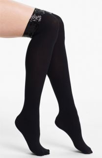DKNY Sequined Over the Knee Socks