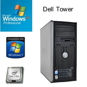 Lot of 10 Dell Optiplex 745 Tower Core 2 Duo 1GB 80GB DVD XP Pro