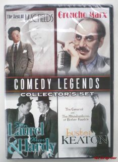 Comedy Legends Collectors Set DVD Fields Groucho Marx Laurel Hardy
