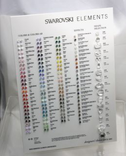  5328 XILION BICONE BEADS COLORS & SHAPES CHART (2011 VERSION