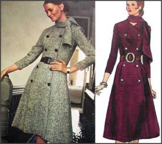Mod 60s Vintage Vogue Sybil Connolly Dress Pattern 34B Couturier DB