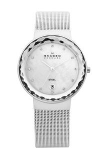 Skagen Faceted Glass Bezel Watch