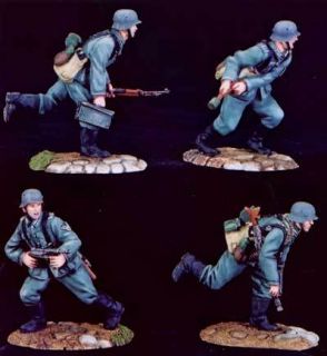 Conte WWII007 German Frontal Attack Set 4 Figs WW2 Retired