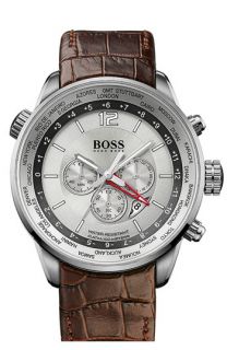 BOSS Black HB2031 Chronograph Leather Strap Watch