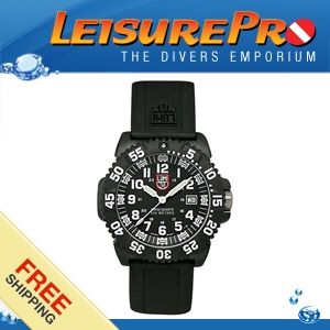 Luminox EVO Navy Seal Mens 3050 Colormark Dive Watch Rubber Band Black