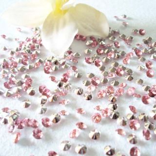 10000 Pink Silver Diamond Confetti Wedding Decoration