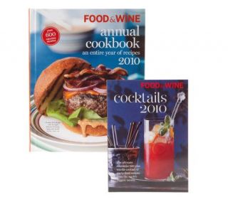 Food & Wine Annual Cookbook 2010and Bonus Cocktails 10 Cookbook 