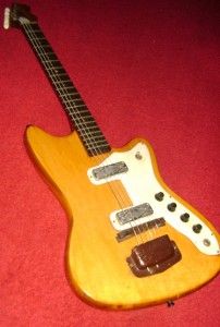RARE Vintage Silvertone 1476L Electric Guitar 60s Harmony Silhouette