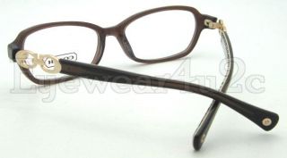 New Authentic Coach HC 6017 Vanessa 5059 Brown RX Able Eyewear 52mm
