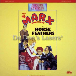 Horse Feathers 1932 Encore LaserDisc Rare Marx Brothers Comedy