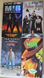 VHS Videos Movies Lot of 4 Comedy Adventure Sci Fi Men in Black The