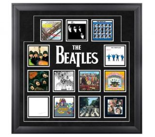 The Beatles 13 UK Album Covers Framed —