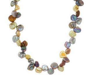 Honora Cultured FreshwaterPearl 18 Sterling Multi color Keshi Necklace 