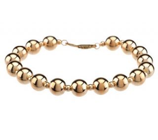 EternaGold 6 3/4 Polished Bead Bracelet 14K Gold, 5.5g   J272119