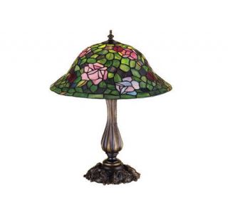 Tiffany Style 20 Rose Bush Table Lamp —